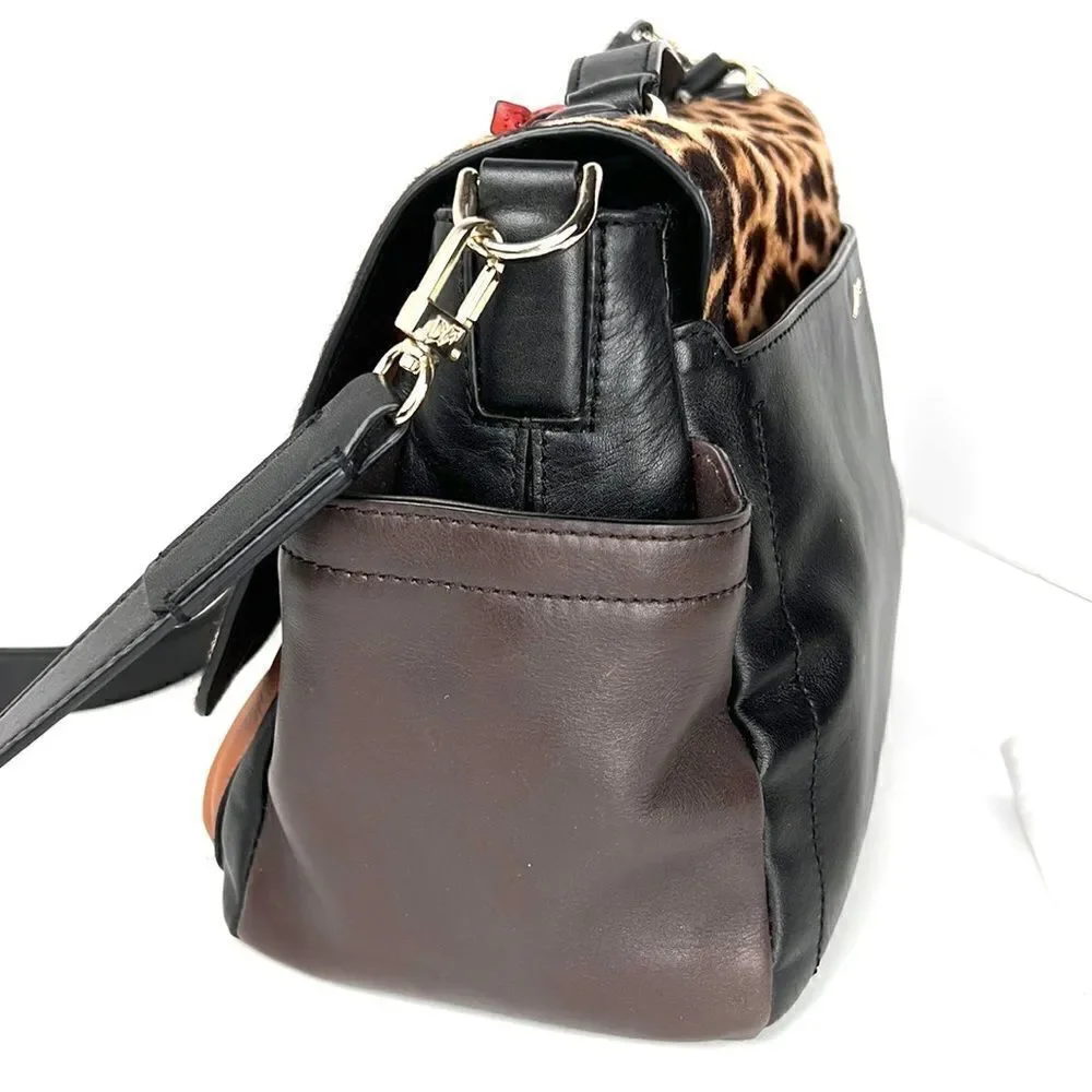 NWT Diane Von Furstenberg 440 Courier
Leopard Calf Leather Hand /Crossbody Bag - Picture 7 of 15